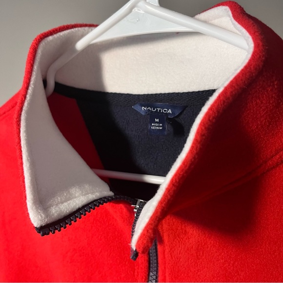 NUTICA - Red Zip Cadet Collar Screwneck [Brand New] - Picture 5 of 7